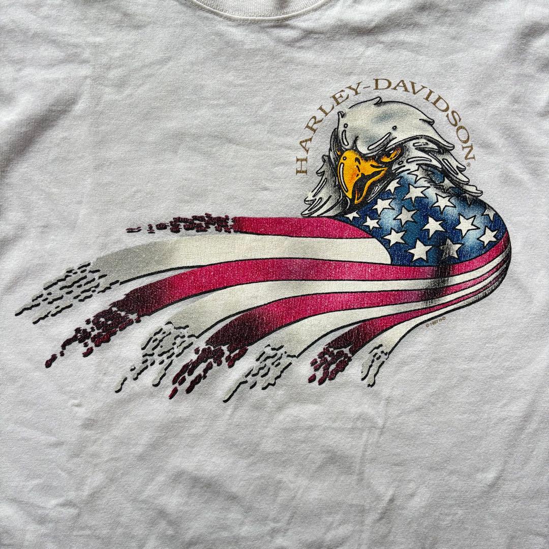ビンテージ ハーレーダビッドソン ロンT L 袖プリント 古着 長袖 ハーレー