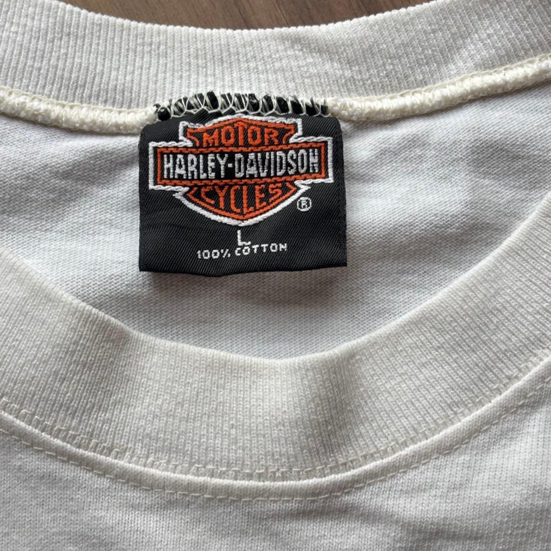 ビンテージ ハーレーダビッドソン ロンT L 袖プリント 古着 長袖 ハーレー