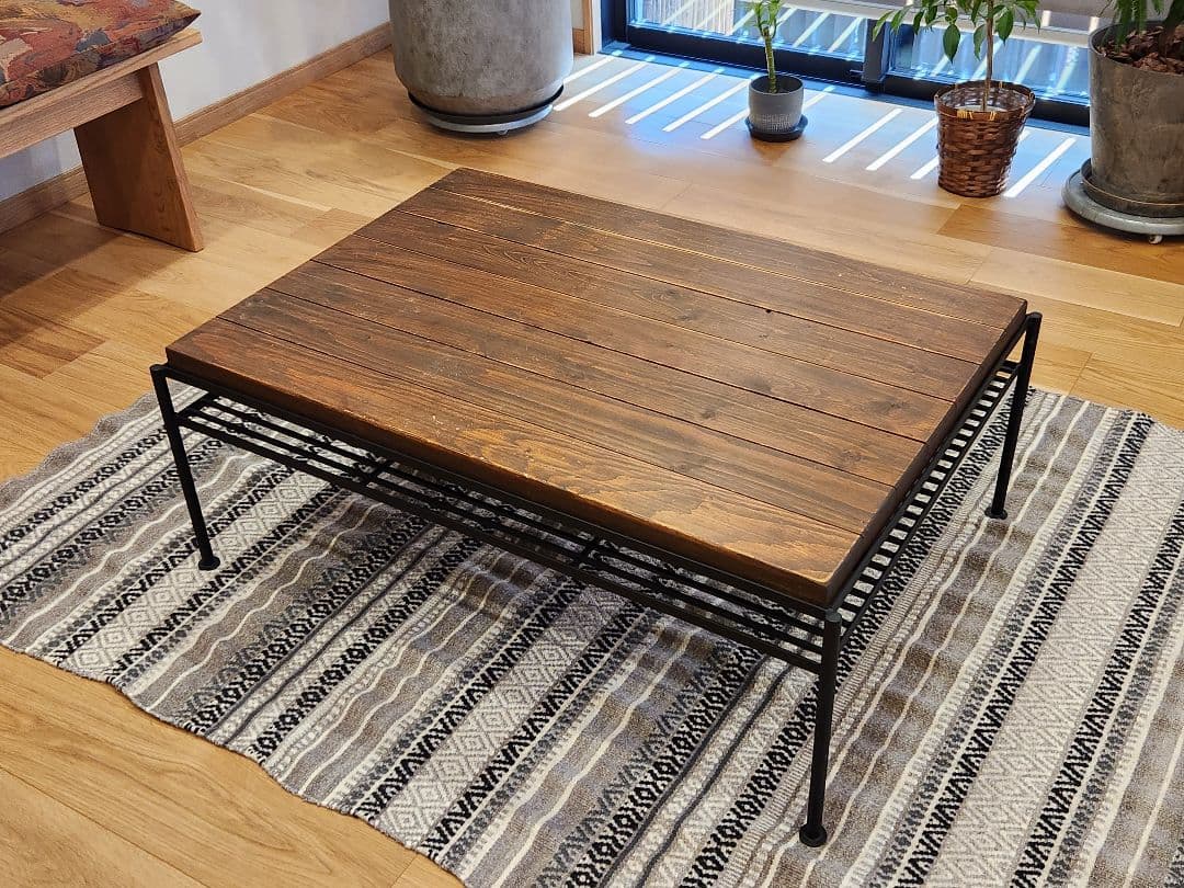 【格安提供】東馬　KeLT　ヴィンテージ　木製　ローテーブル　リビングテーブル