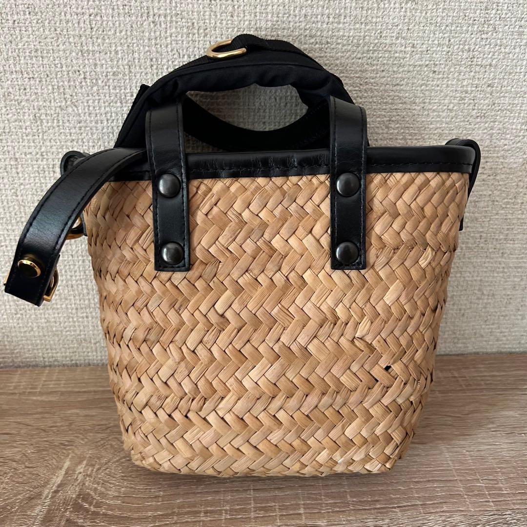 sacai 編み込みデザイン かごバッグ