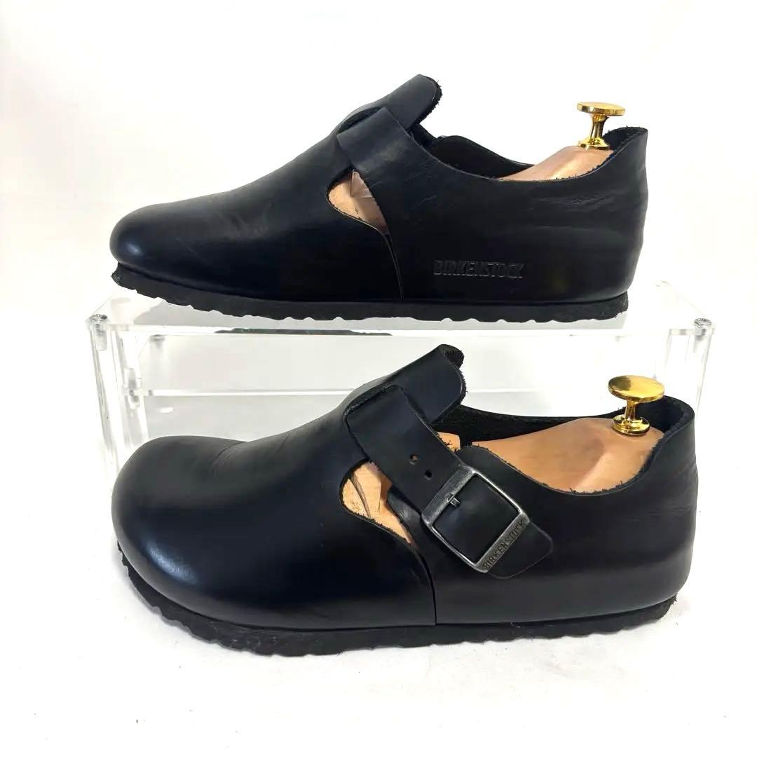 美品Birkenstock London 37/240 黒 オイルレザー