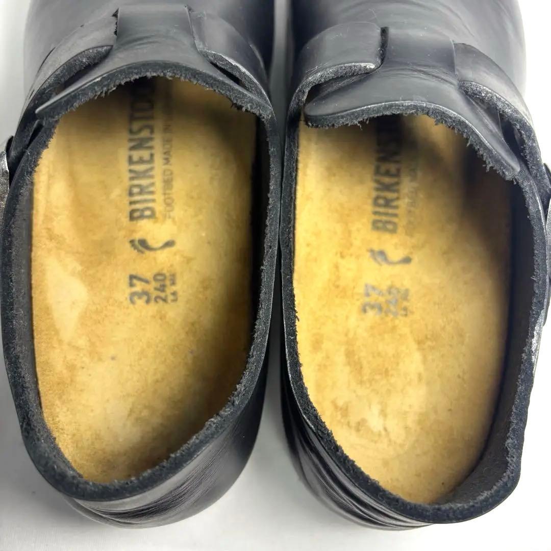 美品Birkenstock London 37/240 黒 オイルレザー