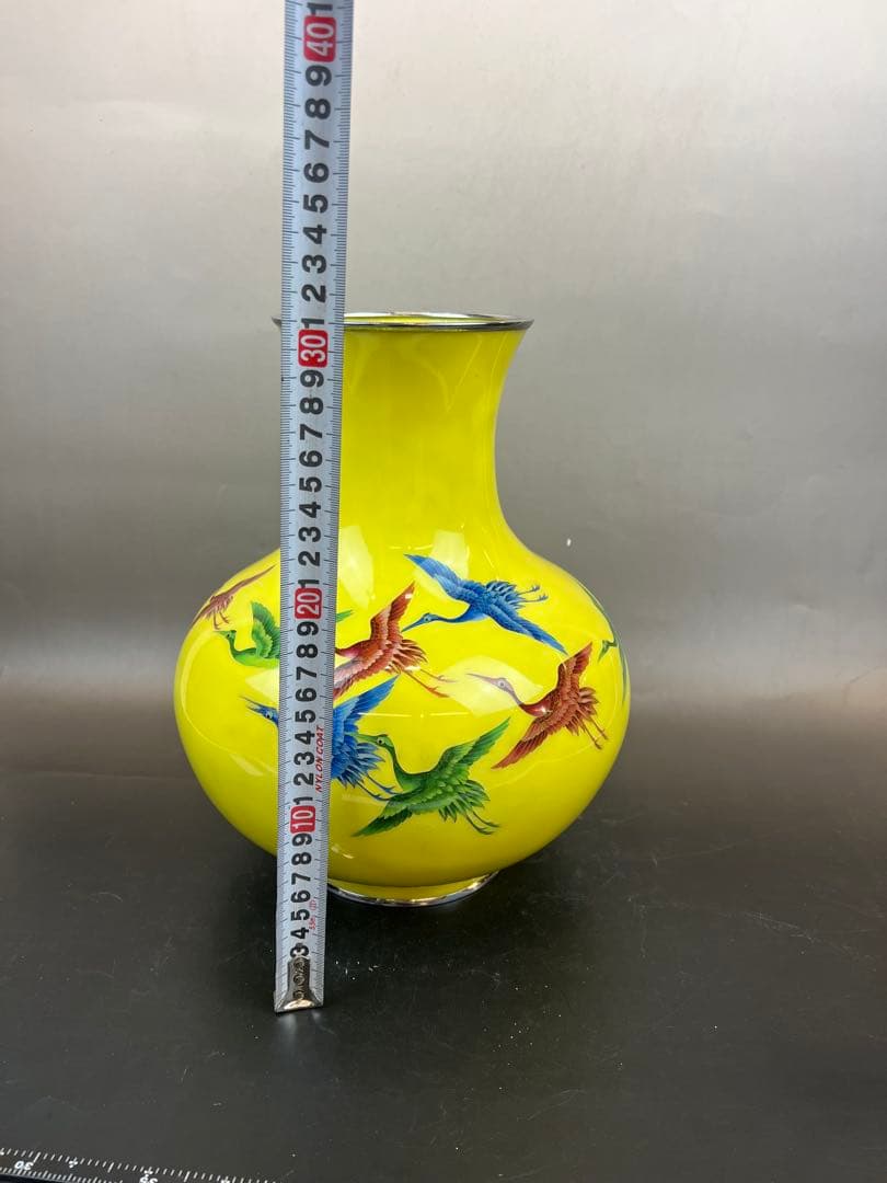 ［美品］七宝花瓶　31cm ￼送料込み