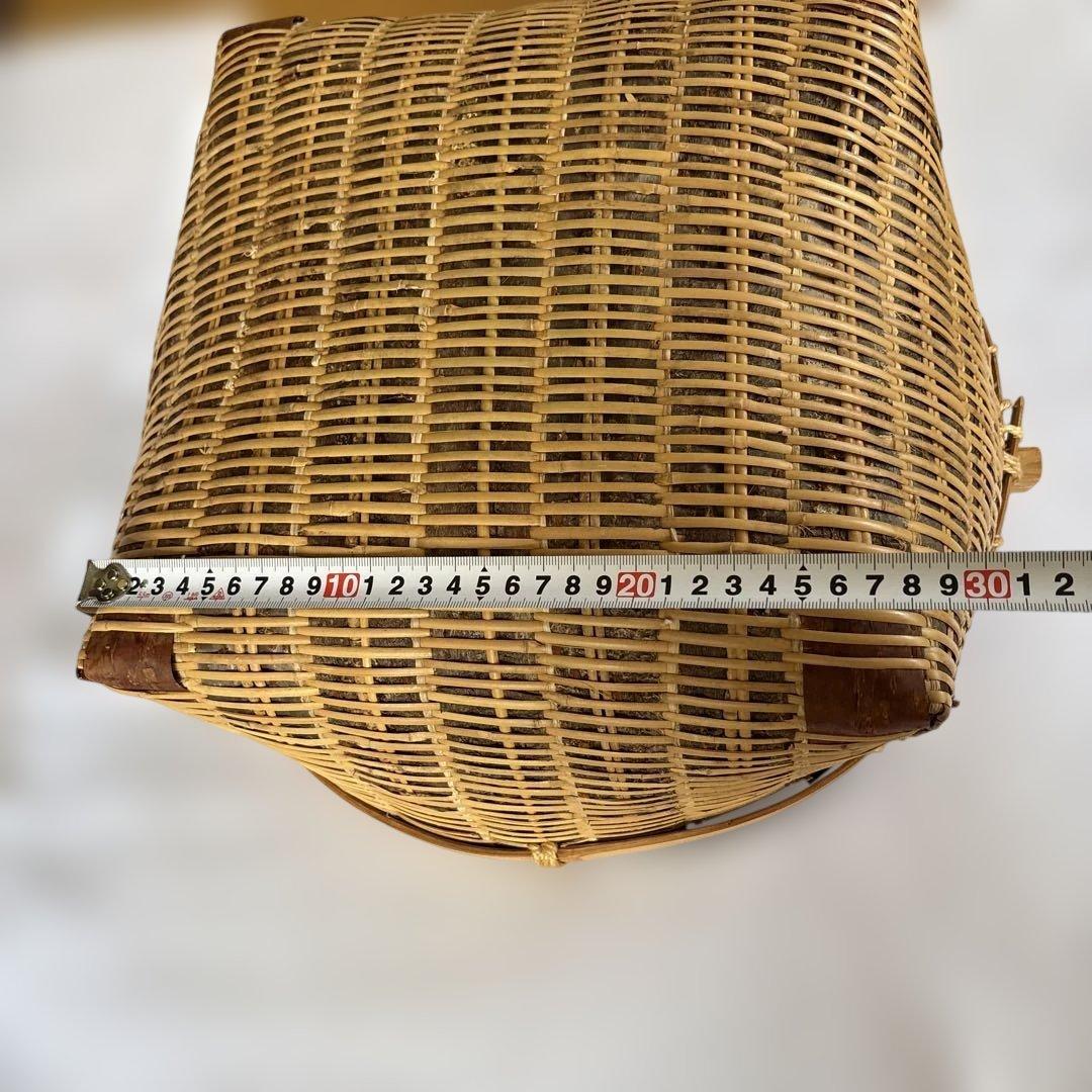 竹製籠　竹製円形 直径約40cm