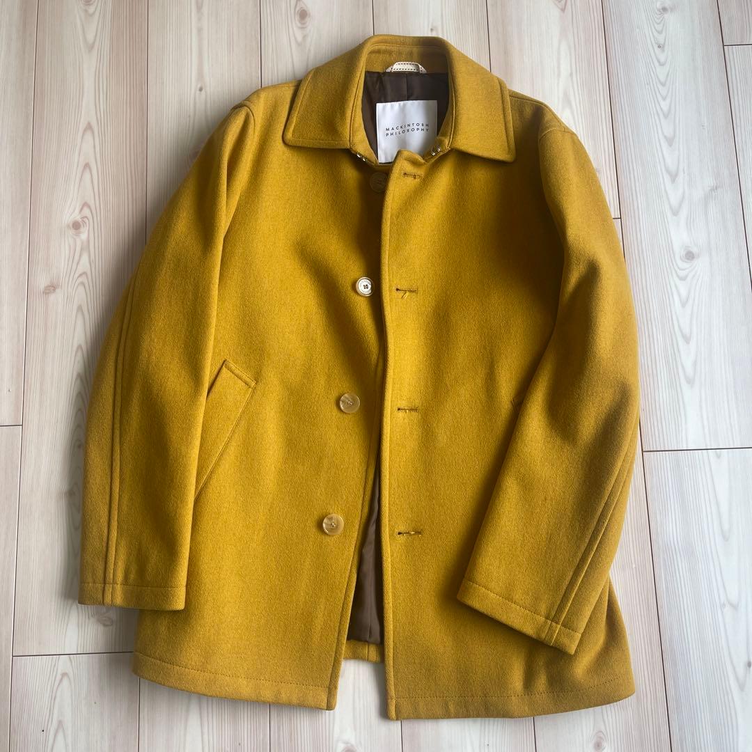 【着用1回】マッキントッシュ　ウールコート　40サイズ　秋の素材です