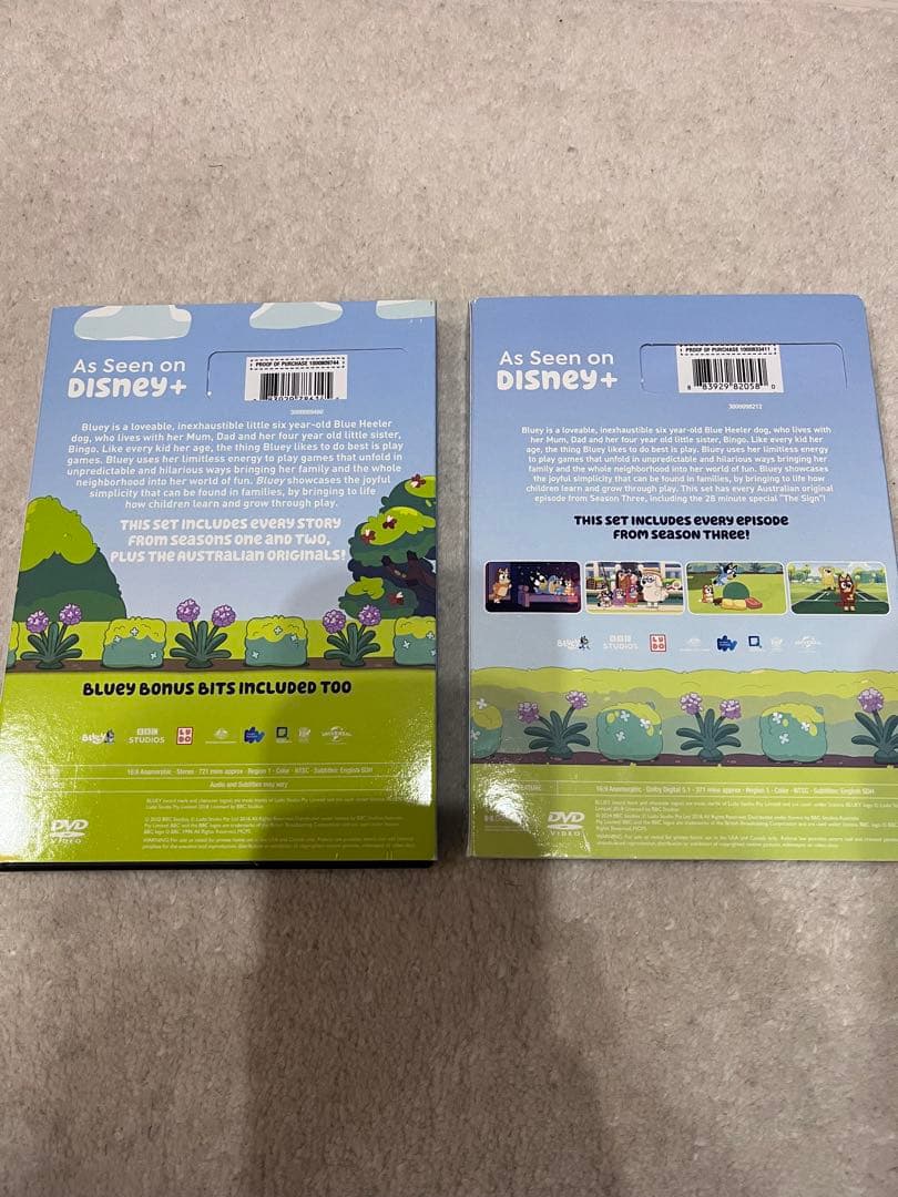 Bluey シーズン1 & 2 + シーズン3 DVDセット