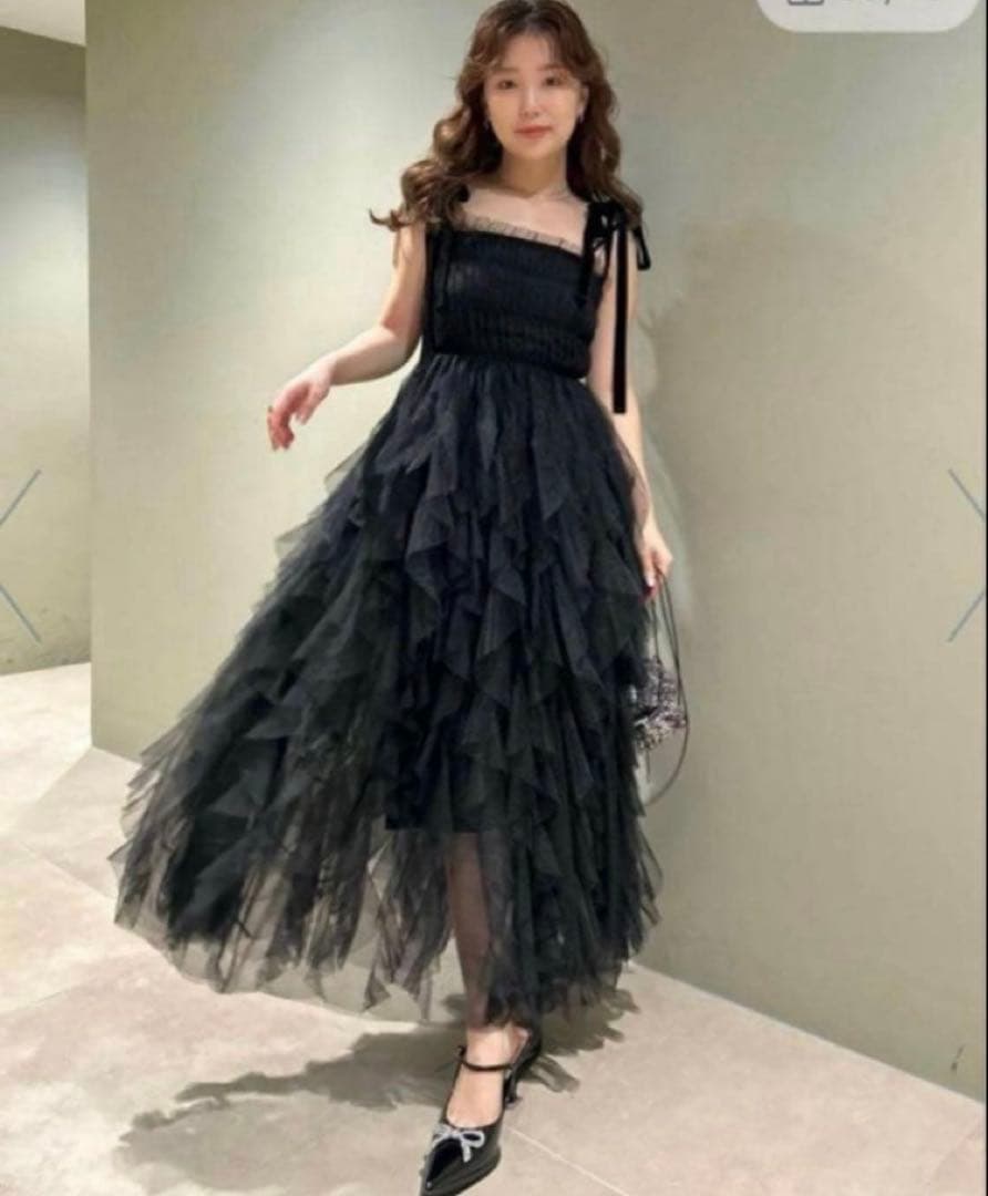 LILY BROWN×KEITA MARUYAMAラッフルチュールドレス