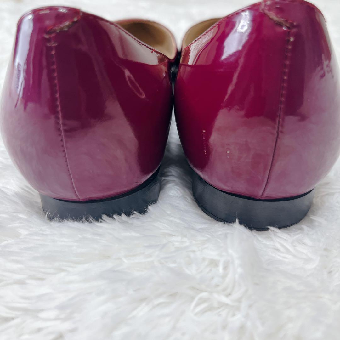 【希少】PELLICO ペリーコ アネッリ ワインレッド フラットシューズ