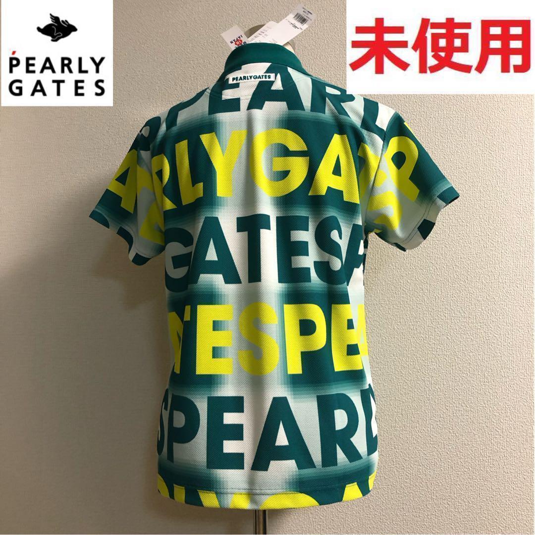 新品未使用 パーリーゲイツ 半袖ポロシャツ グリーン グラデーション サイズ2