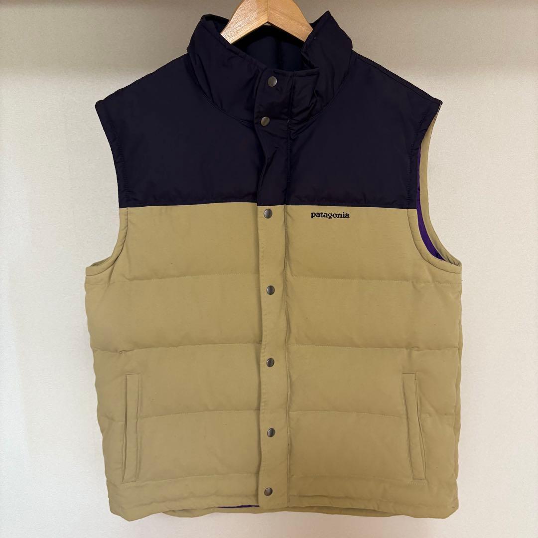 patagonia ダウンベスト ベージュ