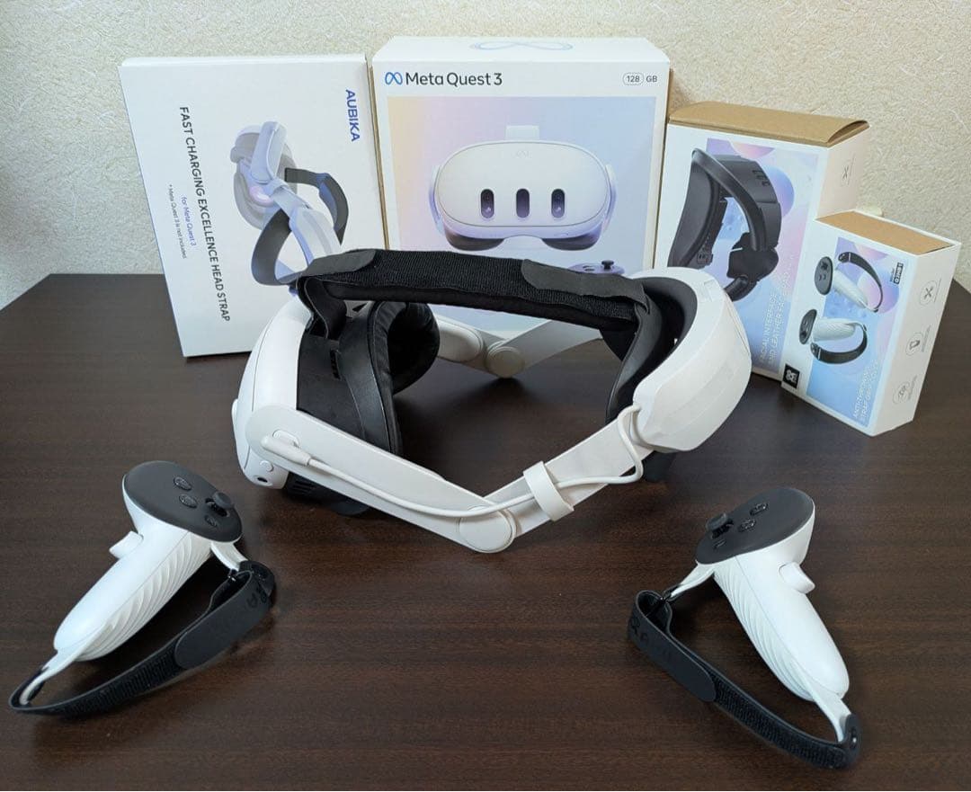  Quest 3 128GB VRヘッドセット　アクセサリー付き