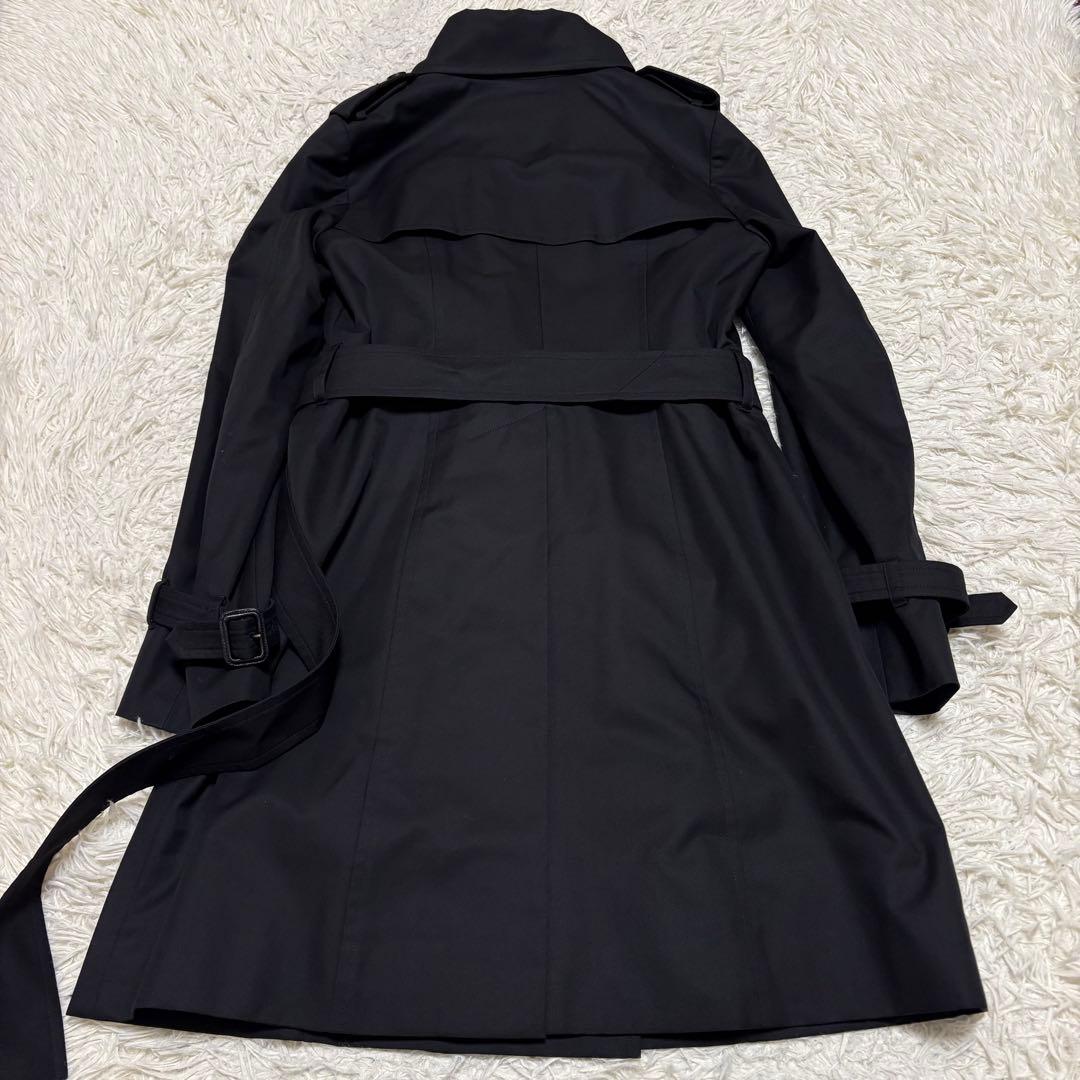 極美品 マッキントッシュ ライナー付き ブラック トレンチコート 黒 38