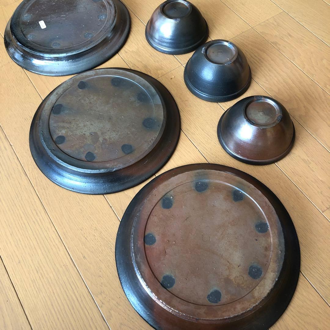 常滑焼陶器皿、小鉢セット