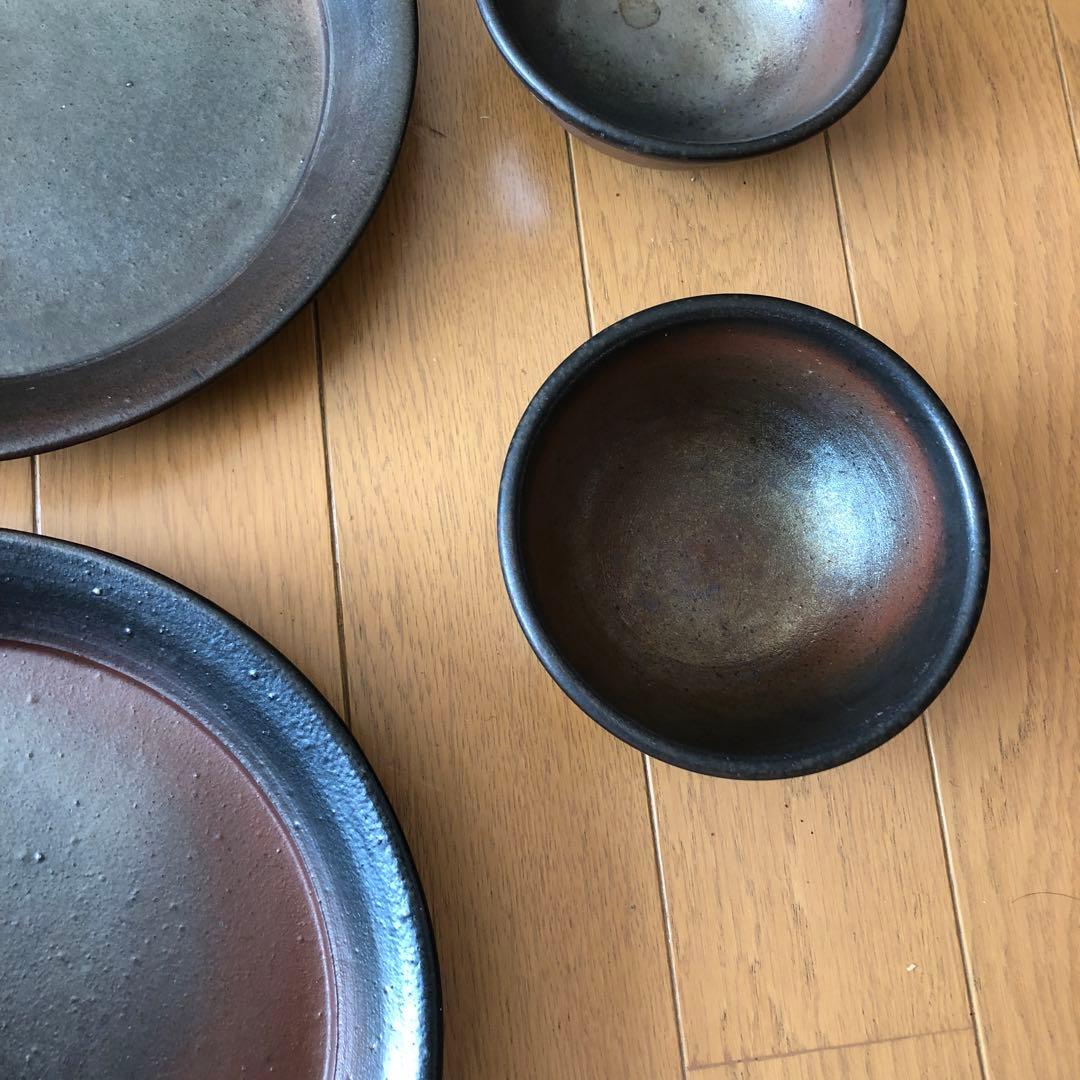 常滑焼陶器皿、小鉢セット