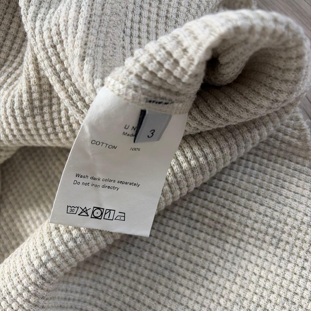 タグ付き　アンユーズド　ワッフル　L/Stee size3