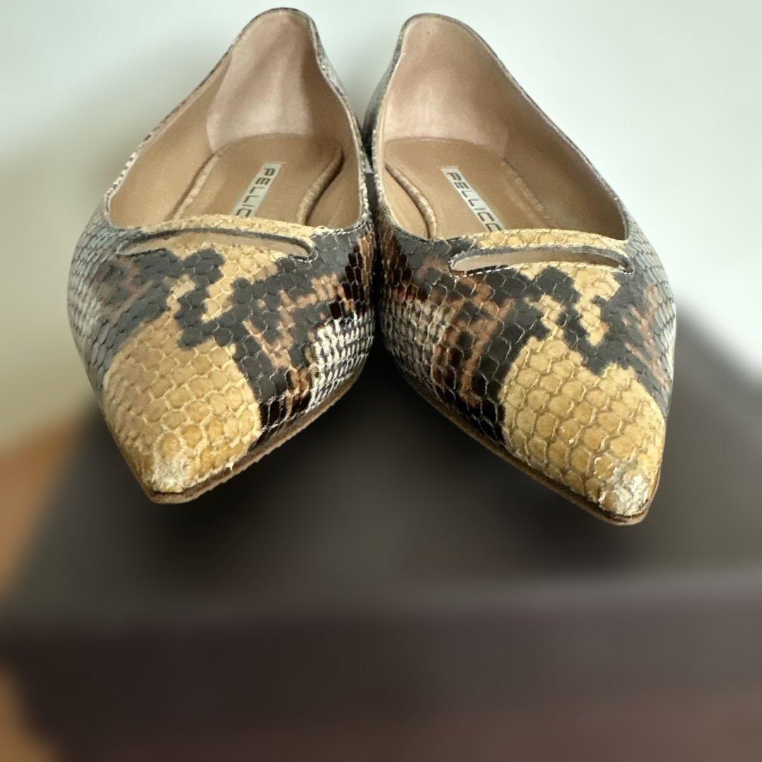 リン様　PELLICO ポインテッドトゥ フラットシューズ　イタリア製　ペリーコ