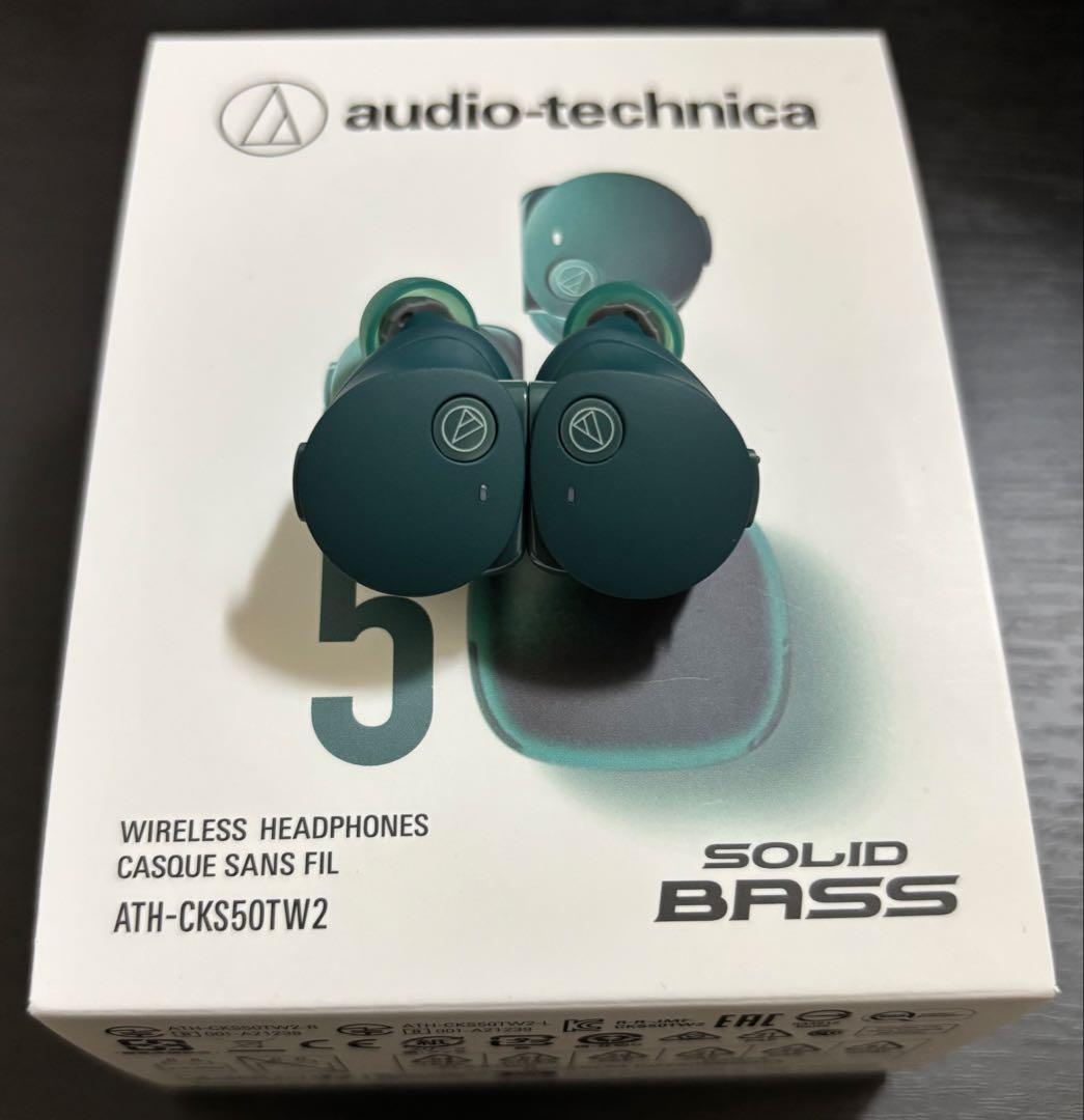 オーディオテクニカ ATH-CKS50TW2 グリーン　美品