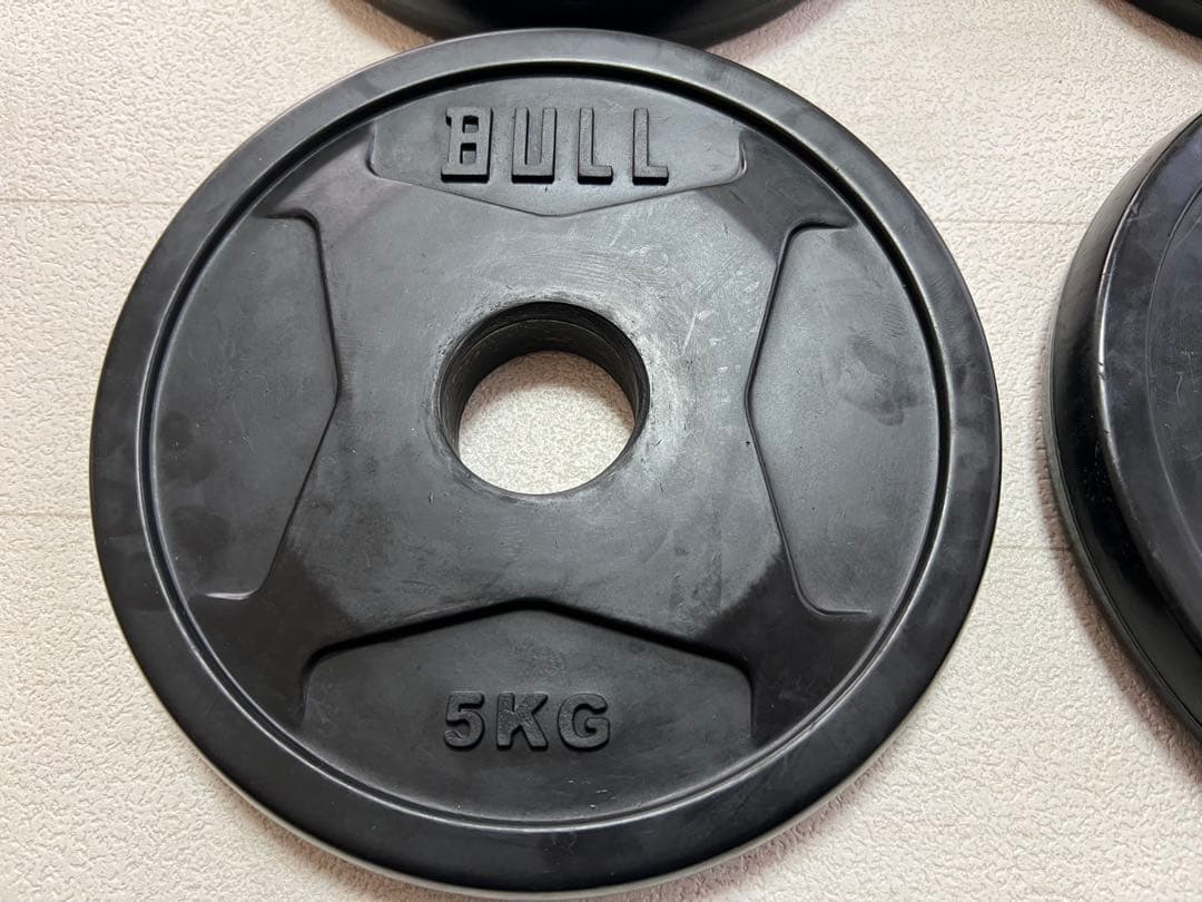 BULL ラバープレート　5KG 4枚セット