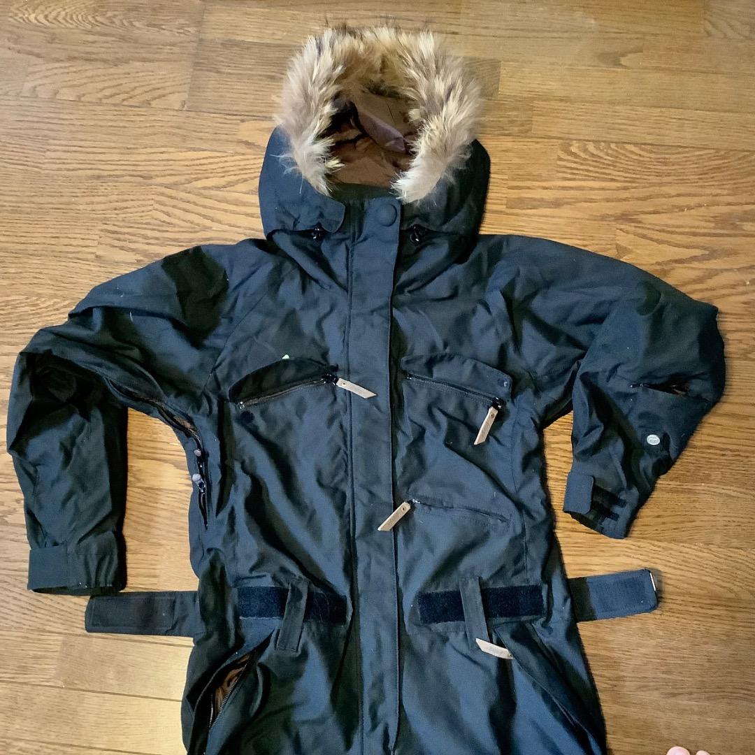 ミストラル　レディース　M　スノーボードウェア　ブラック　つなぎ　ジャンプスーツ