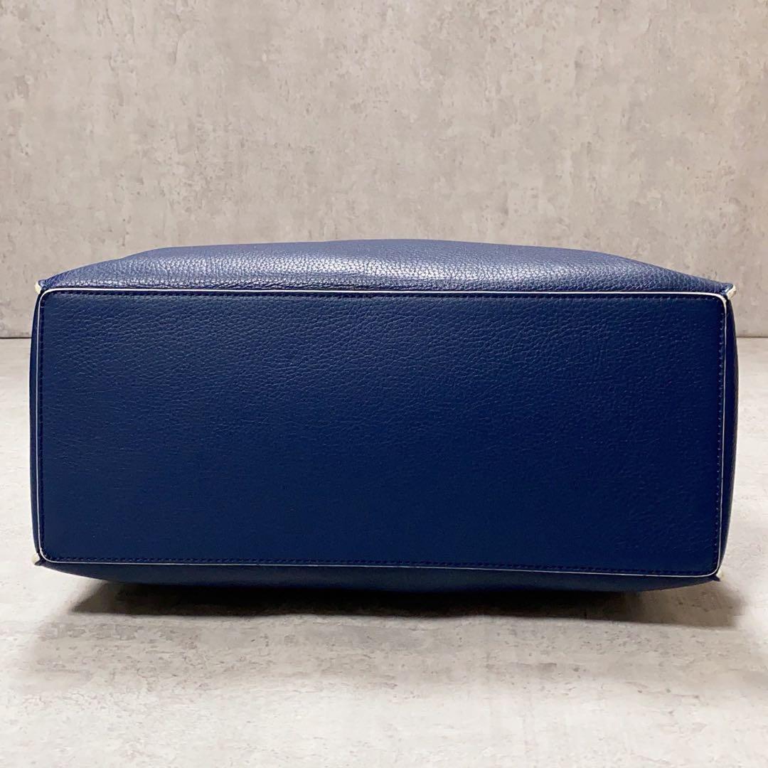 未使用に近い✨ジョルジオアルマーニ トートバッグ 2way ショルダーバッグ 青