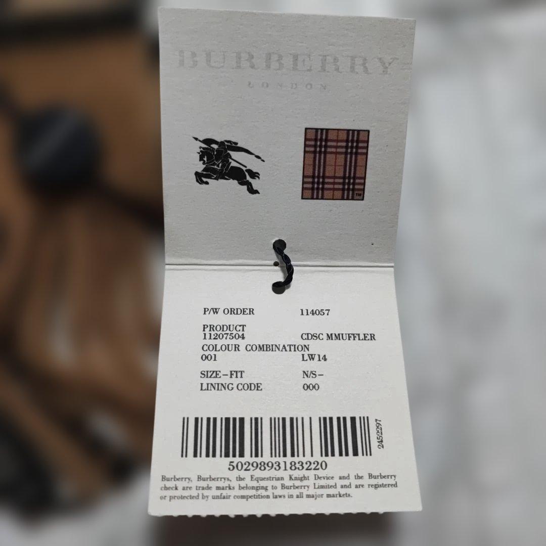 新品　現地購入品　BURBERRY　バーバリー　ロンドン　マフラー　ラムズウール