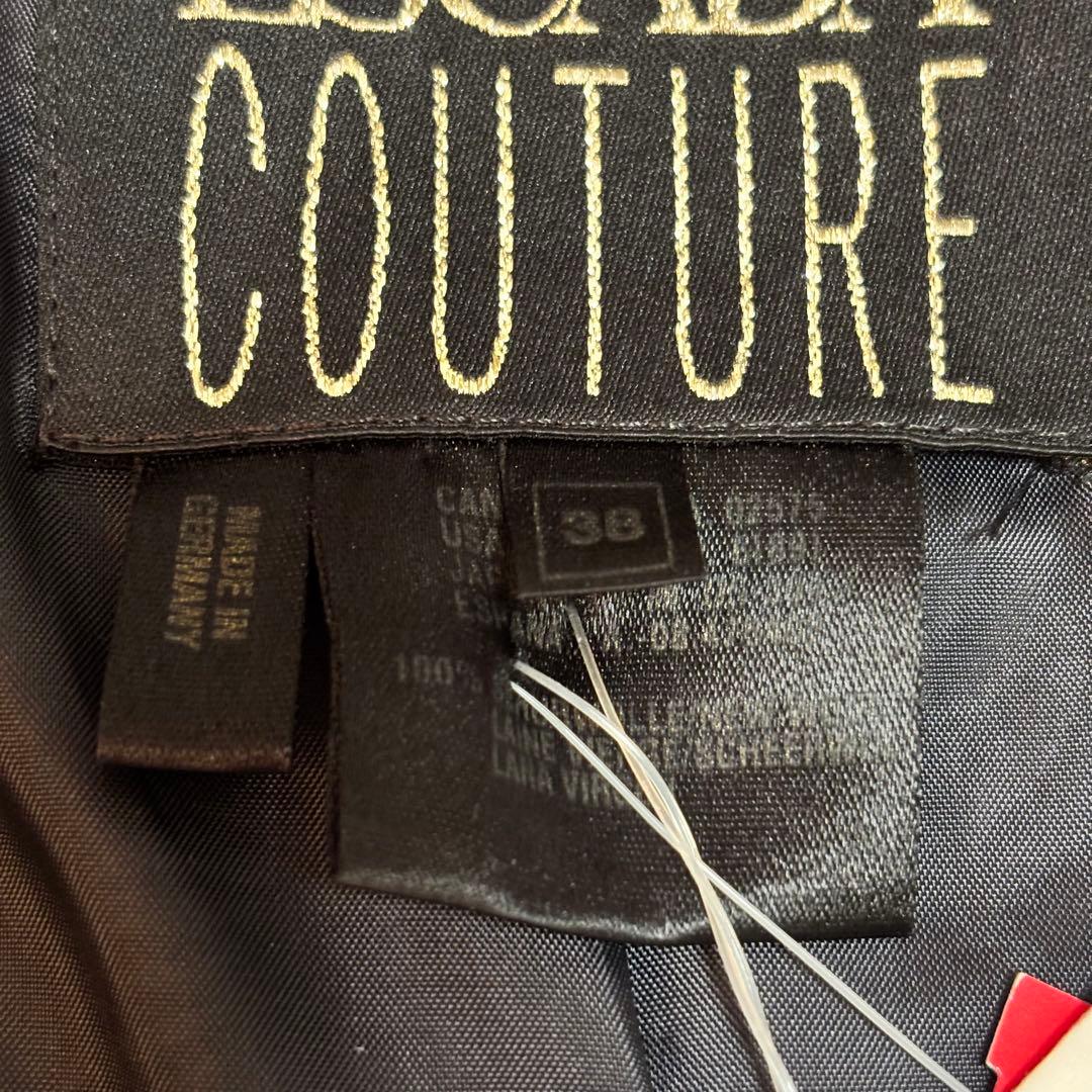 ESCADA CONTURE テーラード ジャケット ノーカラー　38 刺繍 花