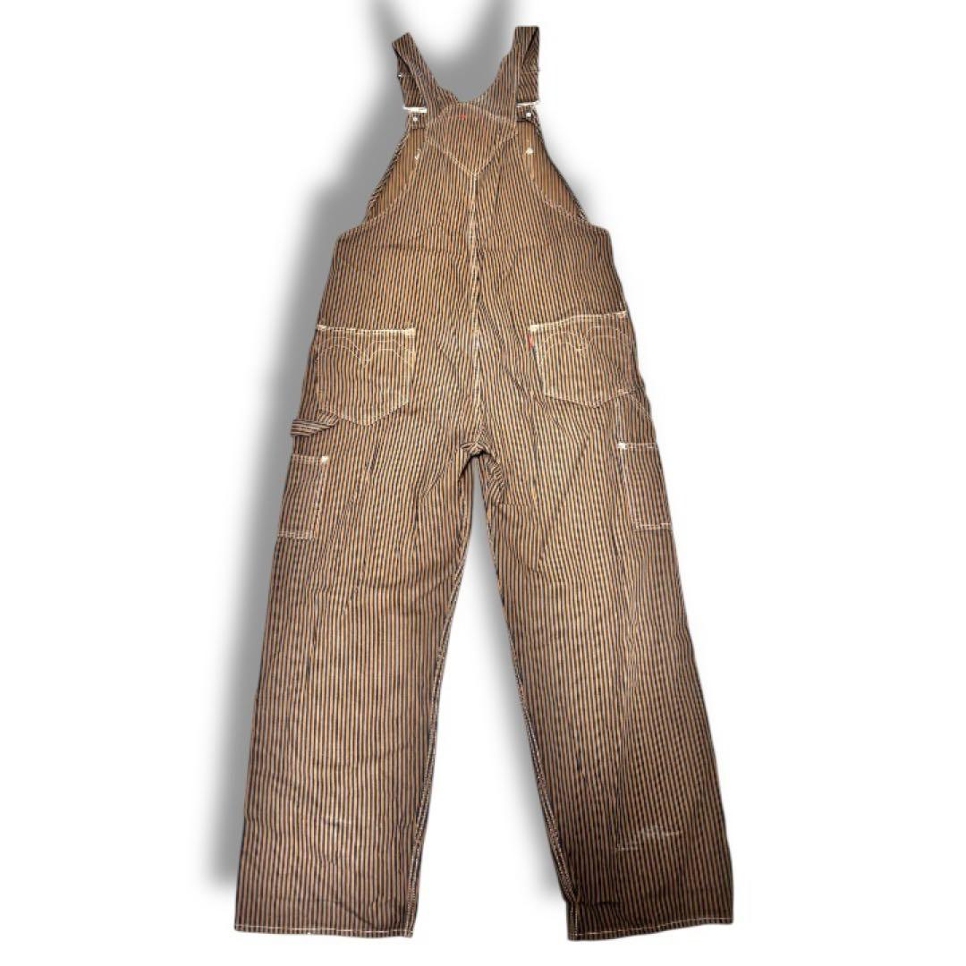 Levi's Red ヒッコリーカバーオール オーバーオール セットアップ 茶色