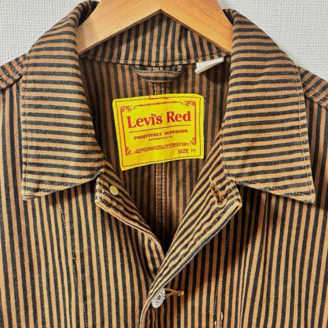 Levi's Red ヒッコリーカバーオール オーバーオール セットアップ 茶色
