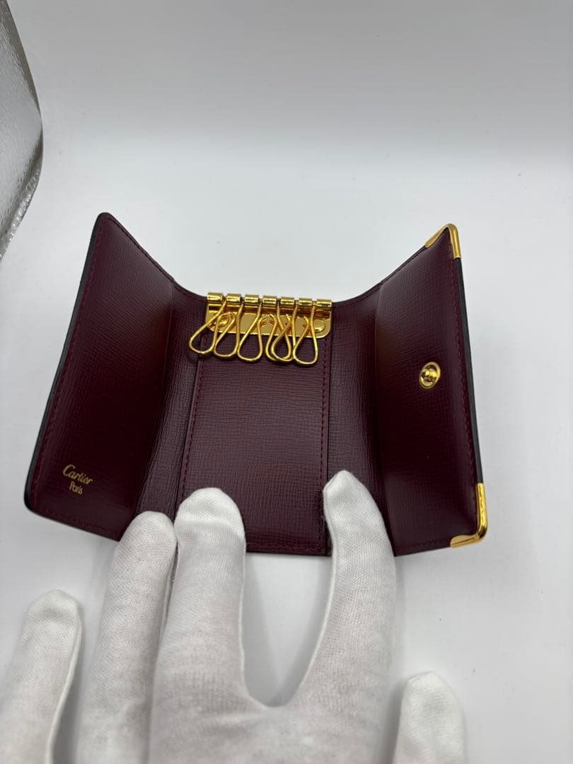 美品　Cartier　カルティエ　マストライン　６連キーケース　ゴールド金具