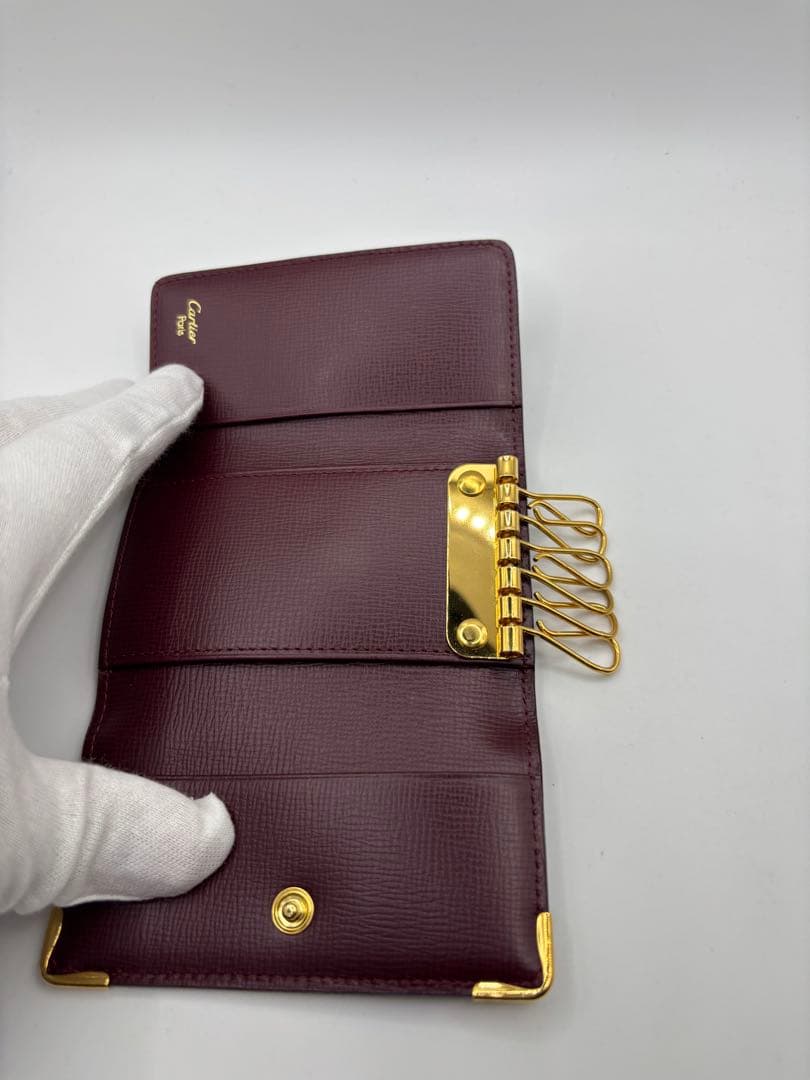 美品　Cartier　カルティエ　マストライン　６連キーケース　ゴールド金具