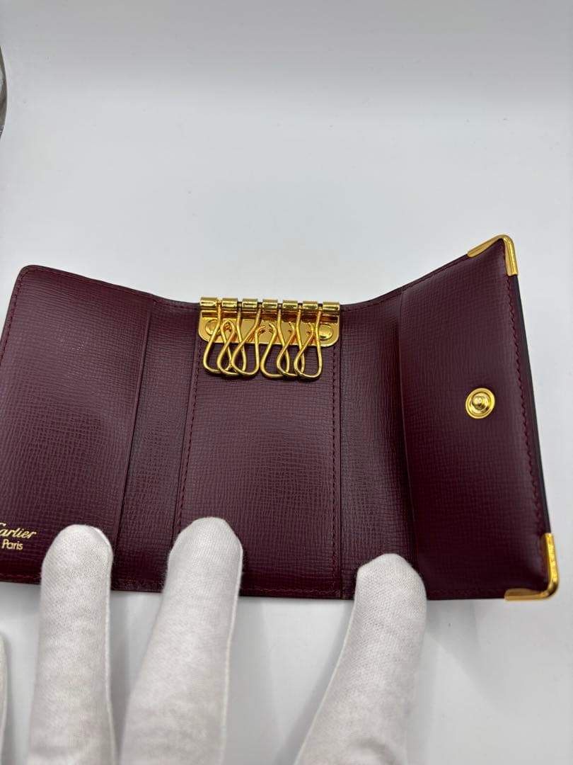 美品　Cartier　カルティエ　マストライン　６連キーケース　ゴールド金具