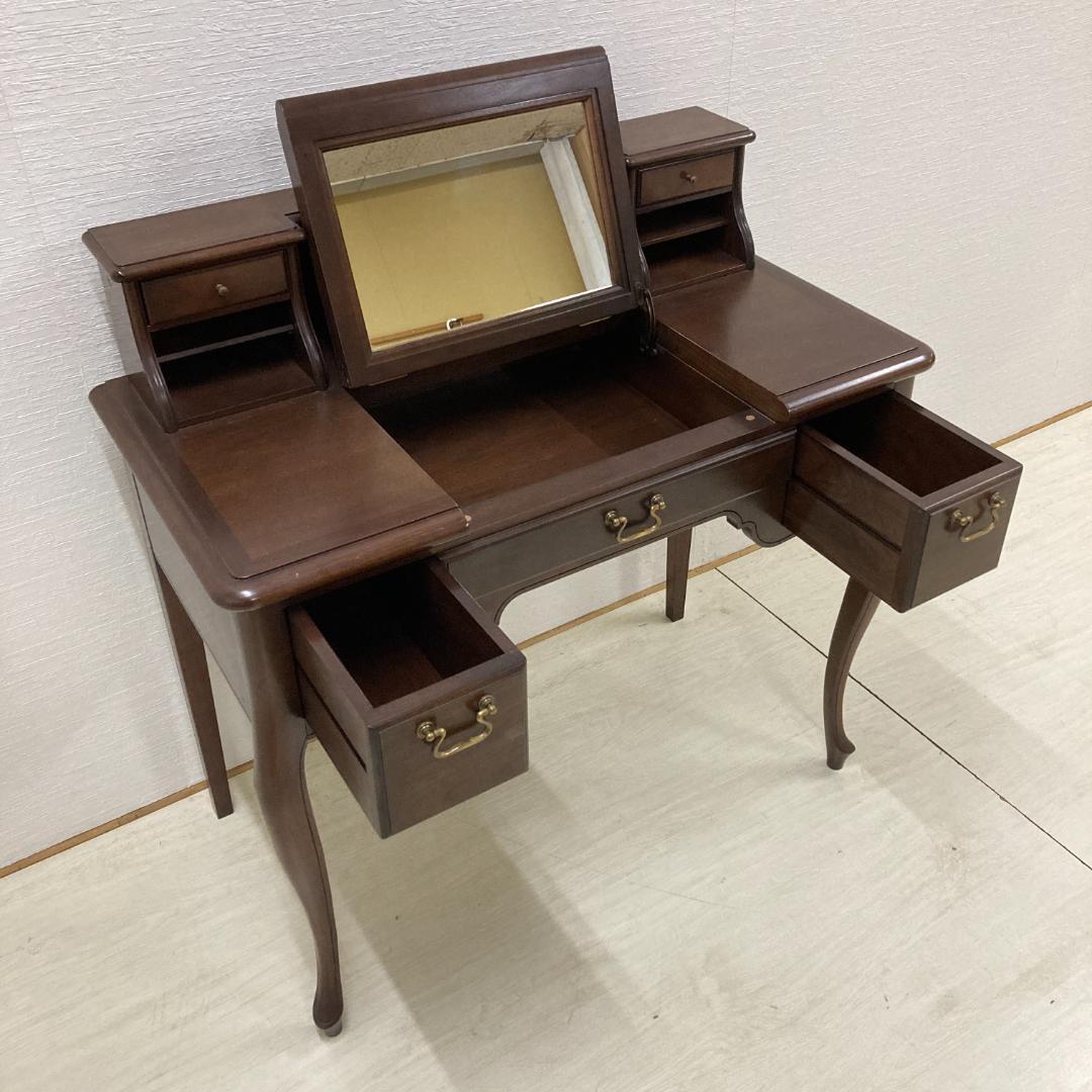 アンティーク調　猫脚　クラシック　デスク　机　ドレッサー