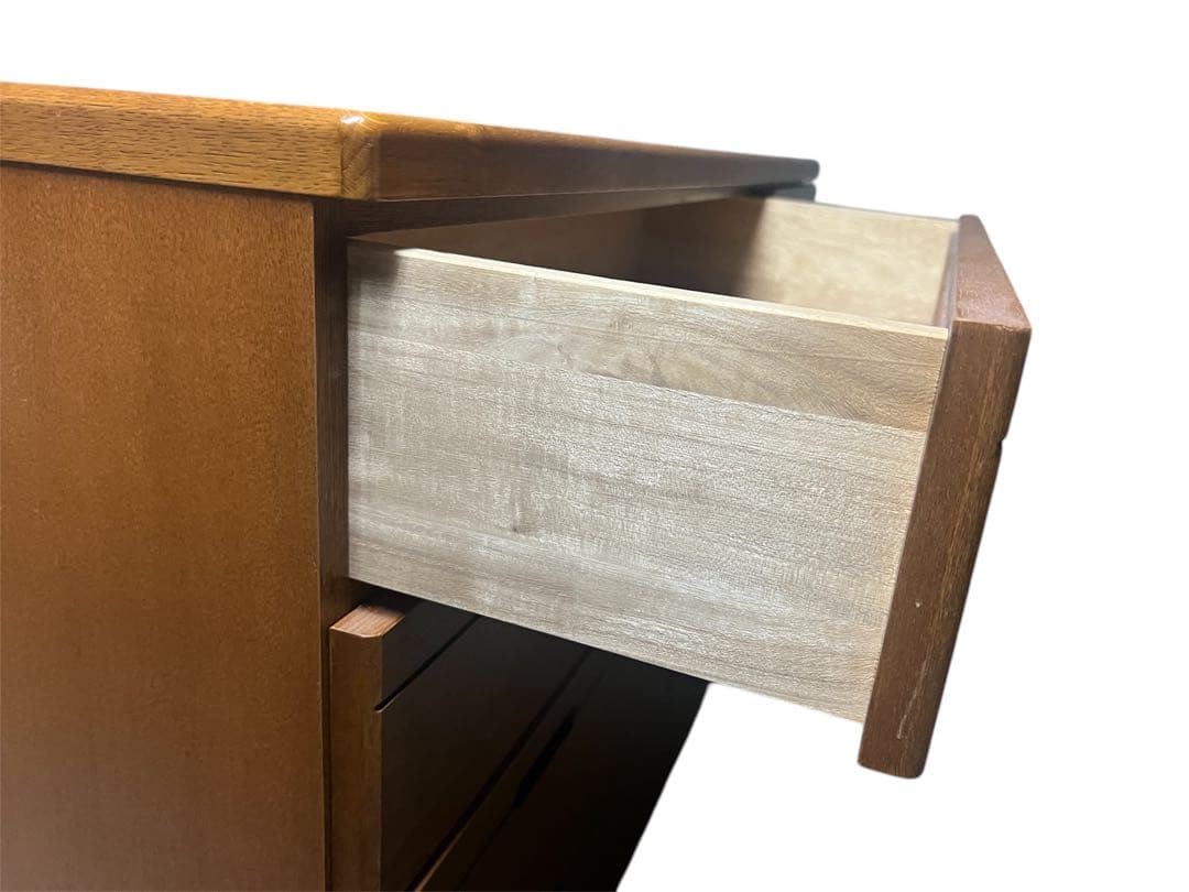 大塚化学 高級家具 チェスト タンス 天然木 ナラ 73×125×40cm