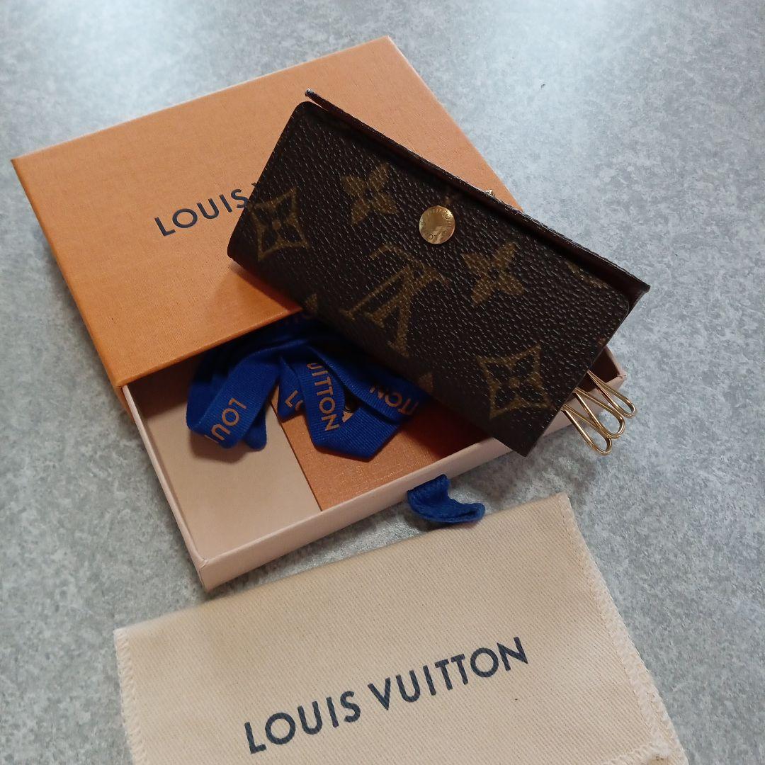ルイ・ヴィトン。美品モノグラム、ミュルティクレ4連キーケース一式セット
