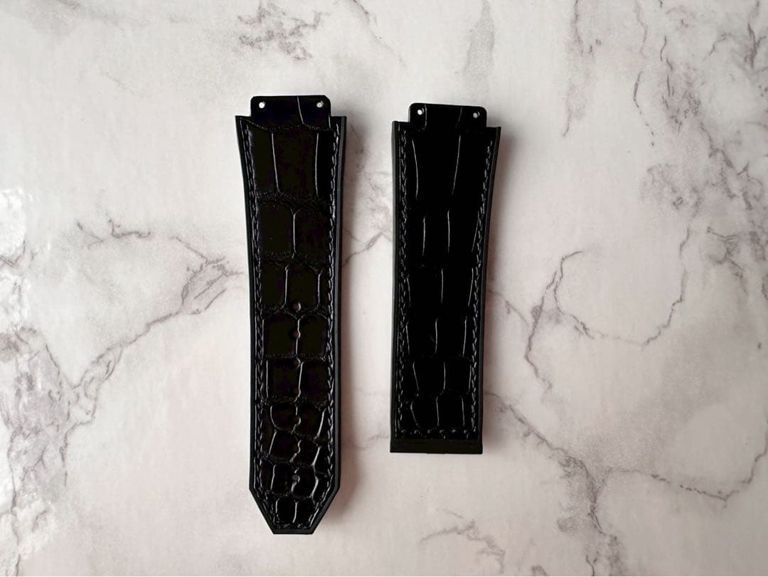 HUBLOT クロコ×ラバー　黒　アエロフュージョン