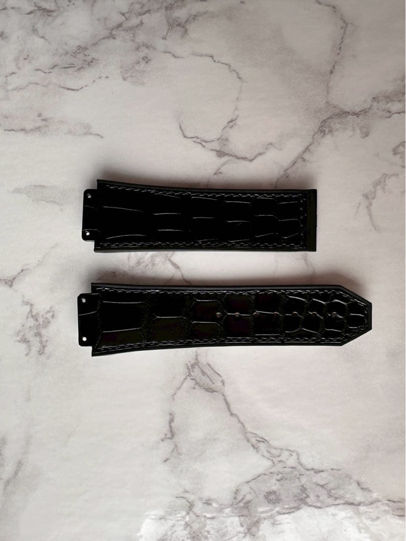 HUBLOT クロコ×ラバー　黒　アエロフュージョン