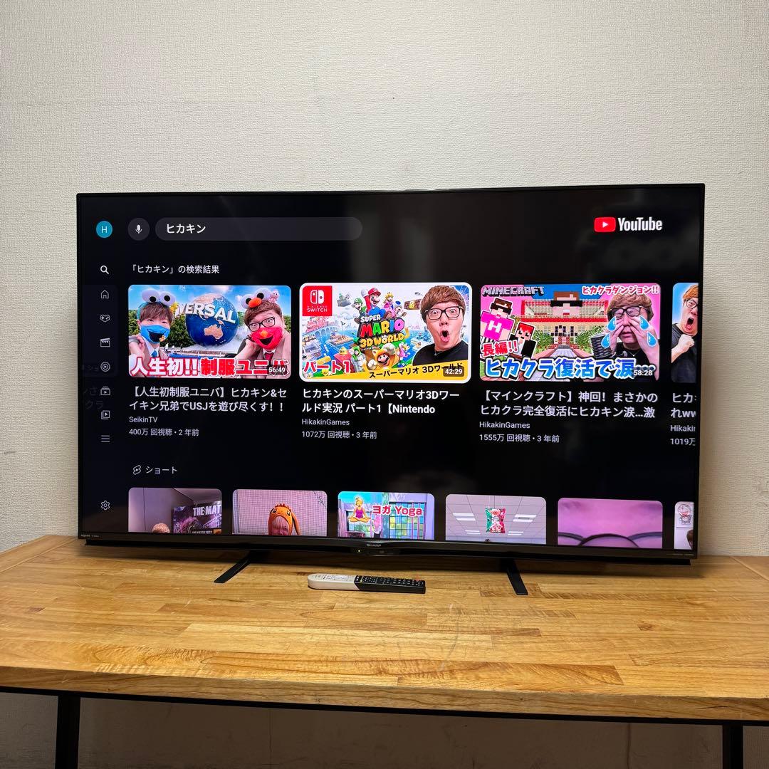 シャープ 60V型 4K 液晶テレビ Android TV 4T-C60AJ1