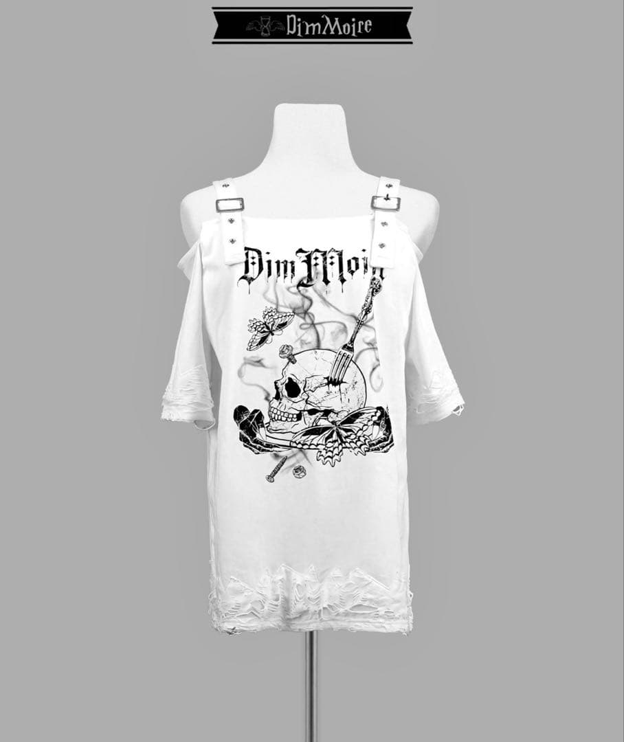 DimMoire　Dig in SkullオフショルT　地雷系　Tシャツ