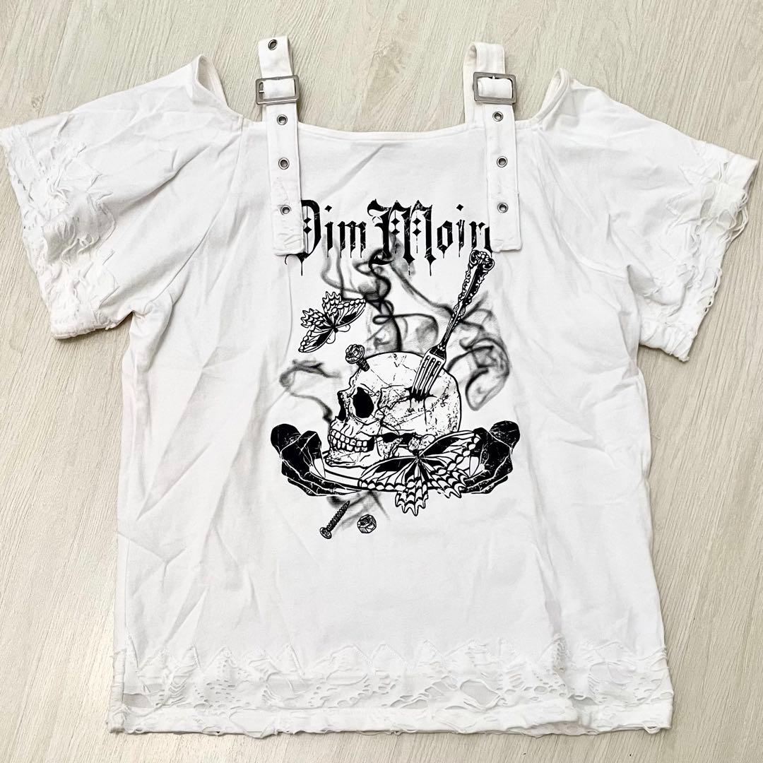 DimMoire　Dig in SkullオフショルT　地雷系　Tシャツ