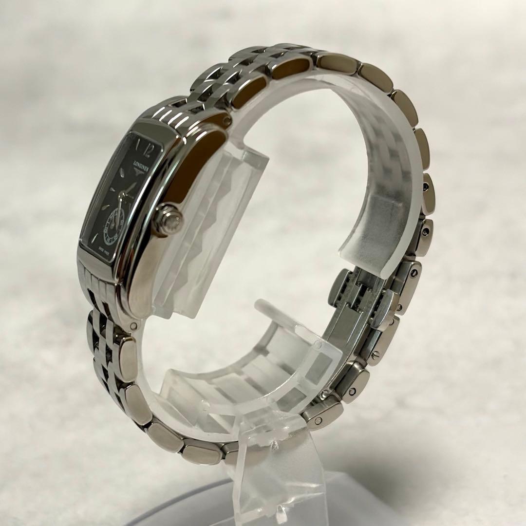 【美品✨】ロンジン　ドルチェヴィータ　黒　スモールセコンド　純正ベルト　稼働◎