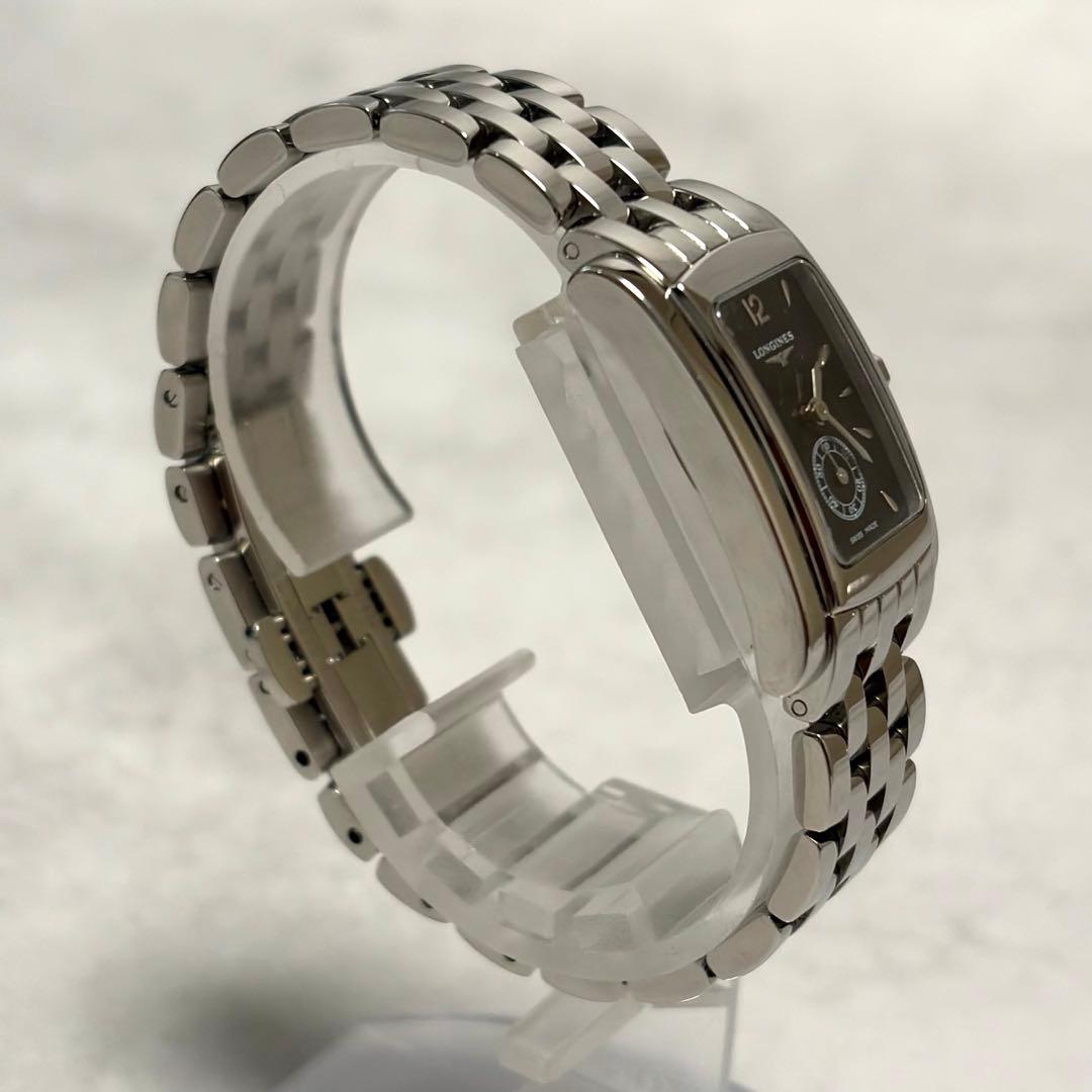 【美品✨】ロンジン　ドルチェヴィータ　黒　スモールセコンド　純正ベルト　稼働◎