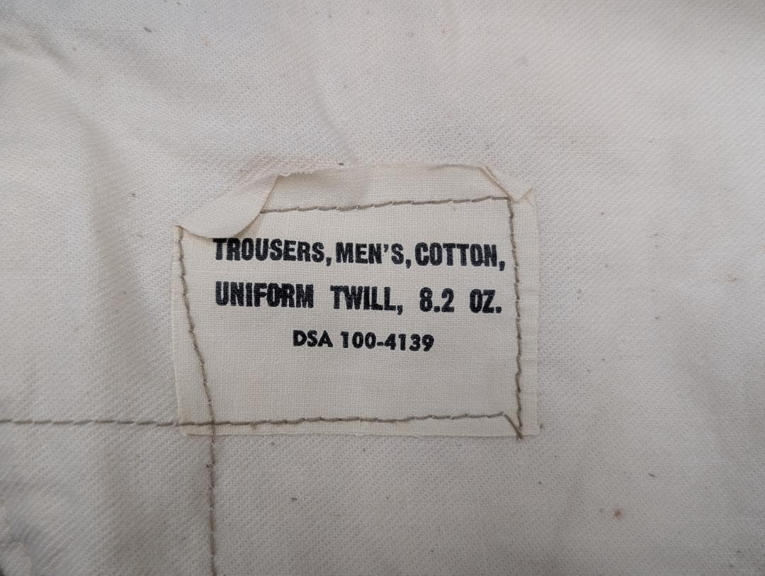 60's U.S.ARMY チノトラウザーズ アルミジッパー ミリタリー 古着