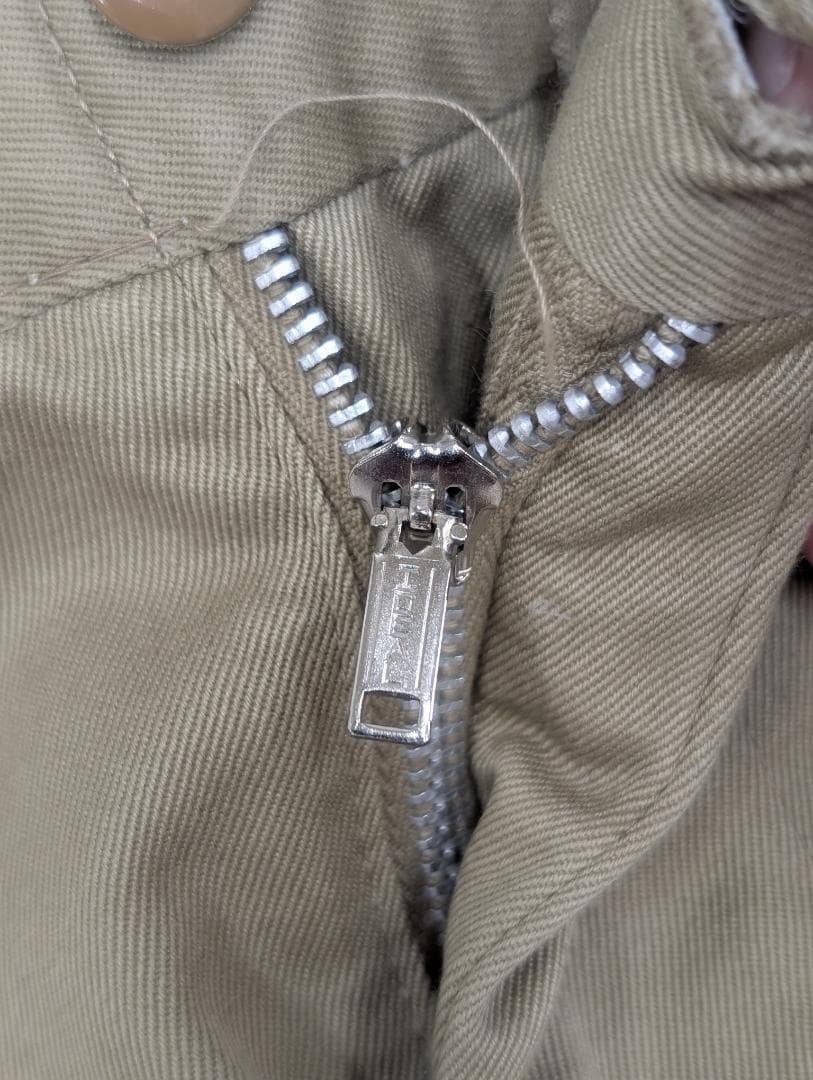 60's U.S.ARMY チノトラウザーズ アルミジッパー ミリタリー 古着