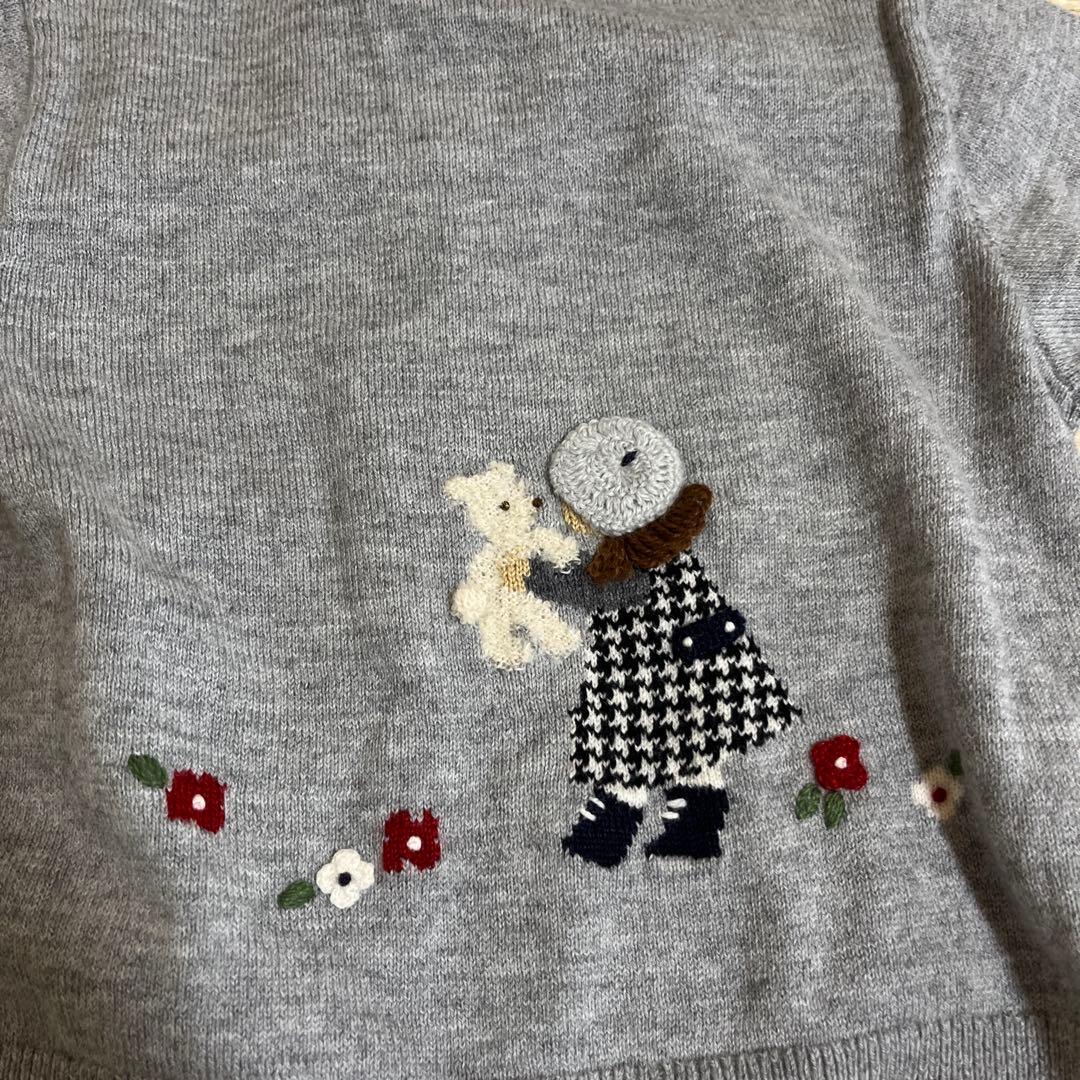 familiarワンピース　カーディガンセット 100cm