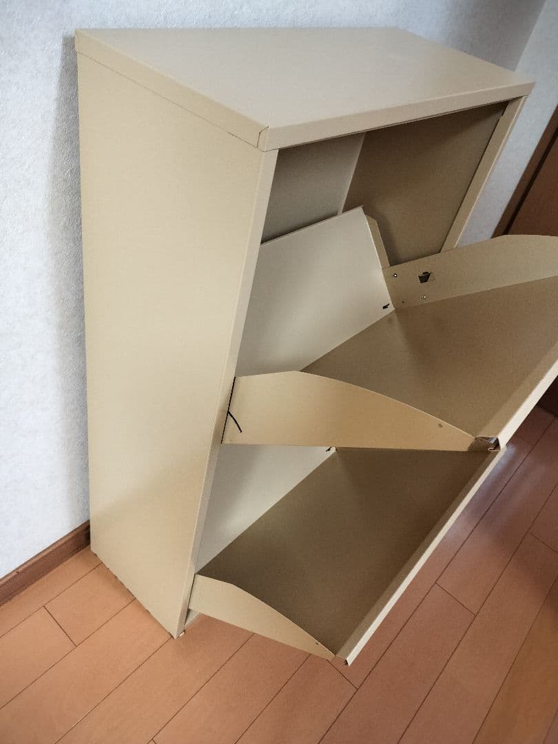 スチール製ダストボックス 2×2段 スリム大容量　ゴミ分別