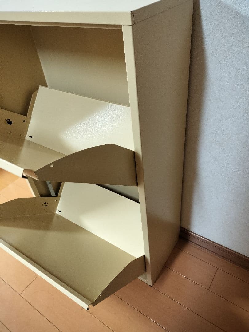 スチール製ダストボックス 2×2段 スリム大容量　ゴミ分別