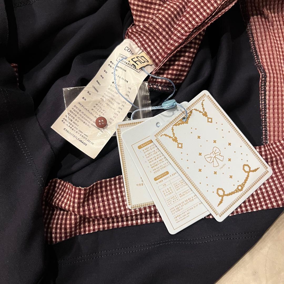 【新品未使用】COYSEIO ブラウスドッキング長袖カットソー