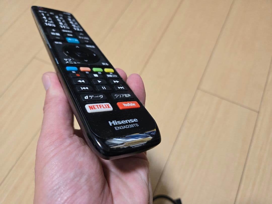 ハイセンス hisense 43型　4Kテレビ 43E6800　19年製