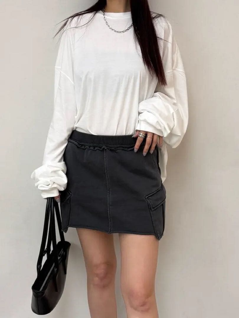 josemoon オーバーダイミニスカート　OVERDYE MINI SKIRT