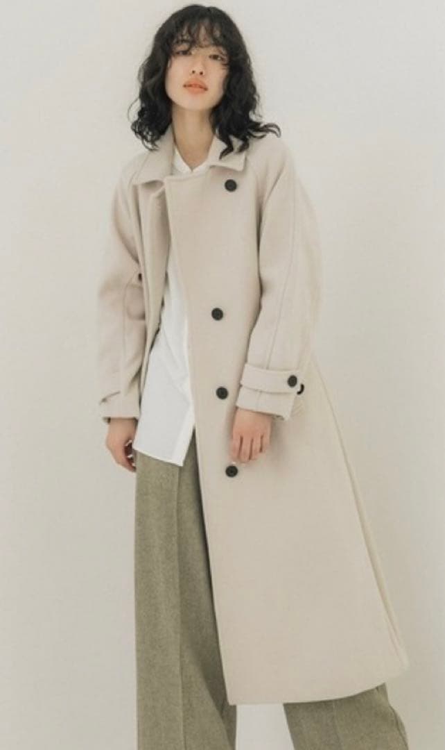 【にゃす】PUBLIC TOKYO カシミヤブレンドウールコート